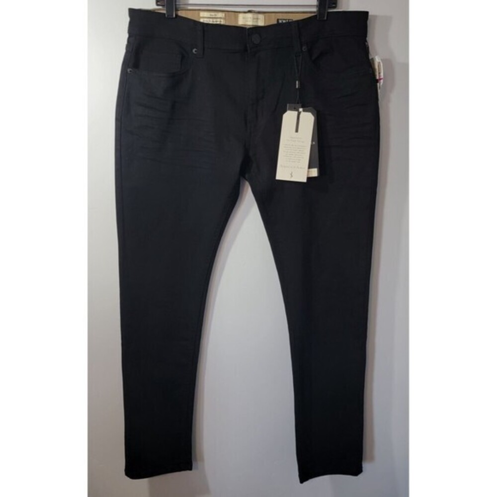 Scott James Slim Fit Stretch Jeans Men's 36x32 Black